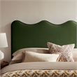 Athena Stain-Resistant Performance Velvet Queen Size Headboard in Moss Green