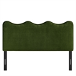 Athena Stain-Resistant Performance Velvet Queen Size Headboard in Moss Green