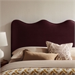 Athena Stain-Resistant Performance Velvet Queen Size Headboard in Mulberry