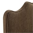 Athena Striped Fabric Upholstered Queen Size Headboard in Earth Stripe