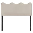 Athena Stain-Resistant Performance Velvet King Size Headboard in Almond