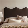 Athena Stain-Resistant Performance Velvet King Size Headboard in Chocolate Brown