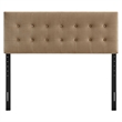 Emily Stain-Resistant Performance Velvet Full Size Headboard in Taupe