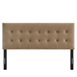Emily Stain-Resistant Performance Velvet Full Size Headboard in Taupe