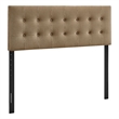 Emily Stain-Resistant Performance Velvet Full Size Headboard in Taupe