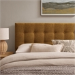 Emily Fabric Upholstered Queen Size Headboard in Copper