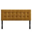 Emily Fabric Upholstered Queen Size Headboard in Copper