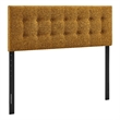 Emily Fabric Upholstered Queen Size Headboard in Copper