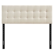 Emily Fabric Upholstered King Size Headboard in Ecru