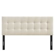 Emily Fabric Upholstered King Size Headboard in Ecru