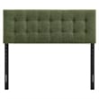 Emily Fabric Upholstered King Size Headboard in Foliage
