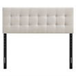 Emily Fabric Upholstered King Size Headboard in Linen