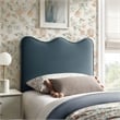 Athena Stain-Resistant Performance Velvet Twin Size Headboard in Cadet Blue