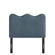 Athena Stain-Resistant Performance Velvet Twin Size Headboard in Cadet Blue