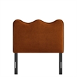 Athena Stain-Resistant Performance Velvet Twin Size Headboard in Rust