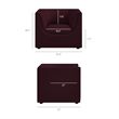 Modway Hilda Curved Back Performance Velvet Upholstered Armchair in Mulberry