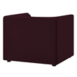 Modway Hilda Curved Back Performance Velvet Upholstered Armchair in Mulberry