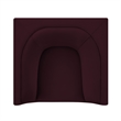 Modway Hilda Curved Back Performance Velvet Upholstered Armchair in Mulberry
