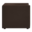 Modway Hilda Curved Back Performance Velvet Upholstered Armchair Chocolate Brown