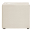 Modway Hilda Curved Back Performance Velvet Upholstered Armchair in Alabaster