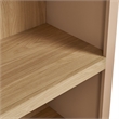 Caleb 4 Arched Display Shelf Bookcase in Tan