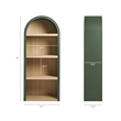 Caleb 4 Arched Display Shelf Bookcase in Hunter Green