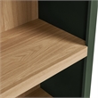 Caleb 4 Arched Display Shelf Bookcase in Hunter Green