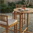 Eleni 3-Piece Outdoor Teak Wood Bar Set in Natural Sail