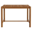 Eleni Rectangle 56-Inch Outdoor Teak Wood Rectangular Bar Table in Natural