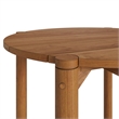 Eleni Round 35 Inch Outdoor Teak Wood Round Bar Table in Natural