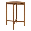 Eleni Round 35 Inch Outdoor Teak Wood Round Bar Table in Natural