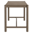 Eleni Rectangle 56-Inch Outdoor Teak Wood Bar Table in Weathered Gray Teak