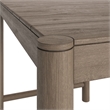 Eleni Rectangle 56-Inch Outdoor Teak Wood Bar Table in Weathered Gray Teak