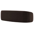Contessa Curved Performance Velvet Sofa in Chocolate Brown