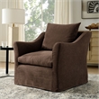 Somerset Linen Blend Armchair in Cocoa