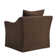 Somerset Linen Blend Armchair in Cocoa
