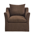 Somerset Linen Blend Armchair in Cocoa