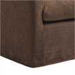 Somerset Linen Blend Armchair in Cocoa