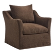 Somerset Linen Blend Armchair in Cocoa