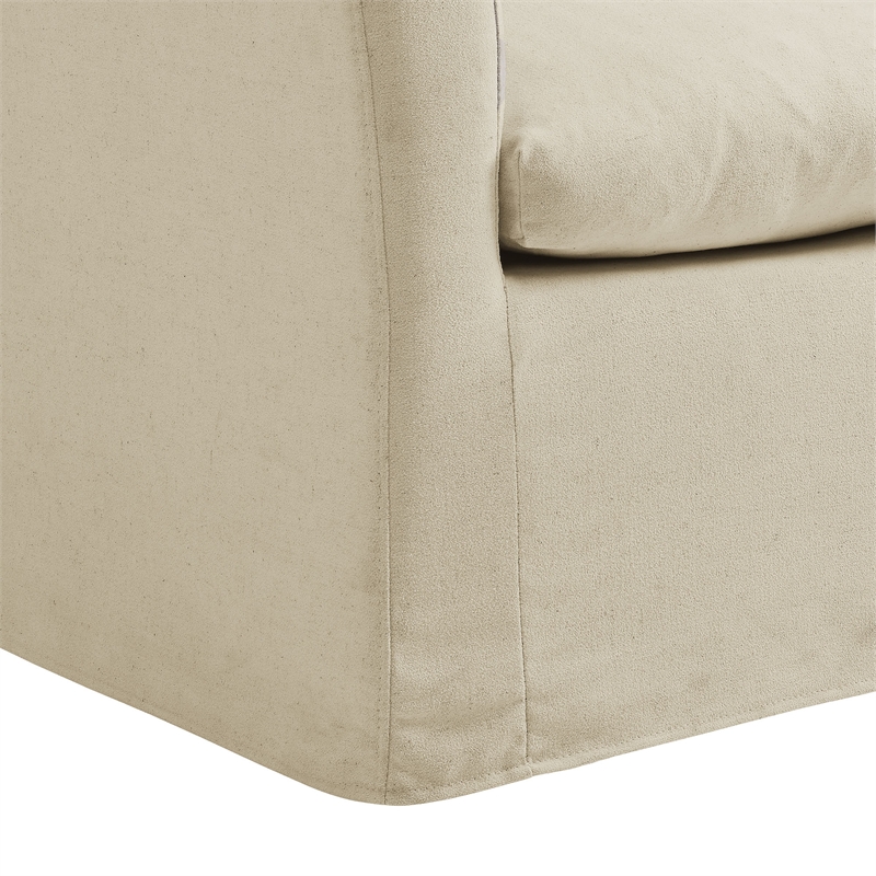 Modway Somerset Linen Blend Upholstered Accent Armchair in Linen