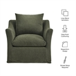 Somerset Linen Blend Armchair in Sage