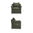 Somerset Linen Blend Armchair in Sage