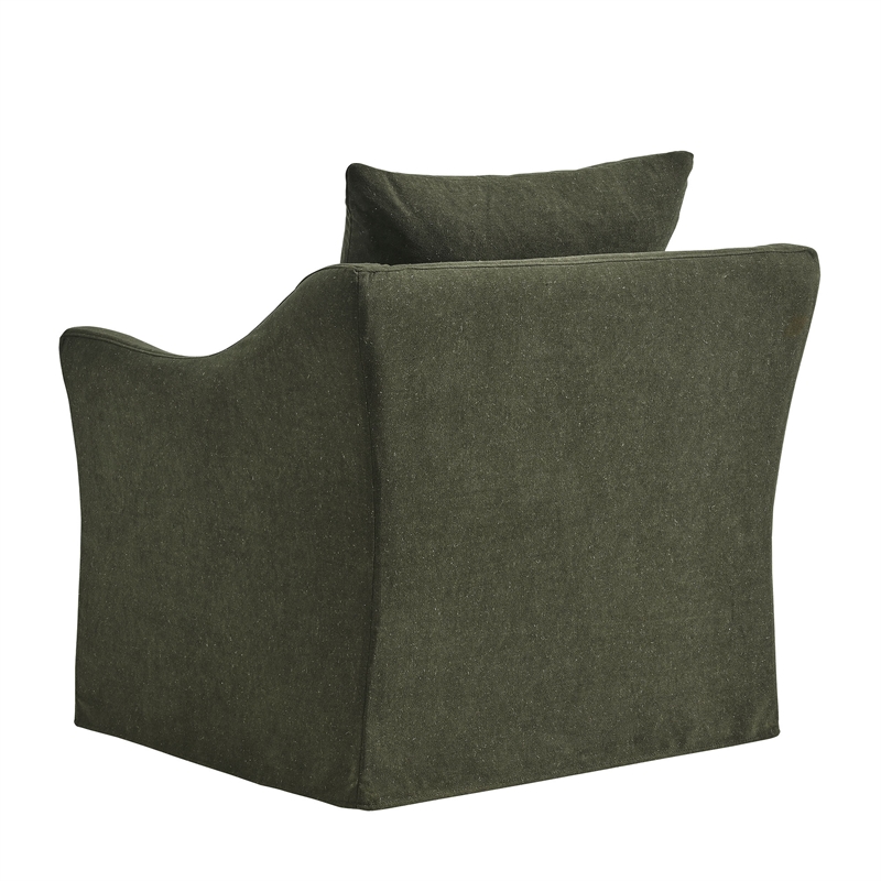 Somerset Linen Blend Armchair in Sage