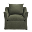 Somerset Linen Blend Armchair in Sage
