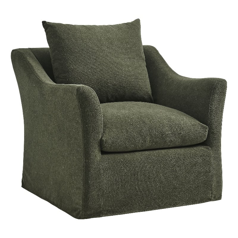 Somerset Linen Blend Armchair in Sage
