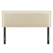 Camille Upholstered Linen Blend King Size Headboard in Linen