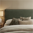 Camille Upholstered Linen Blend King Size Headboard in Sage