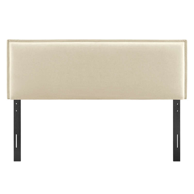 Camille Upholstered Linen Blend Full Size Headboard in Linen