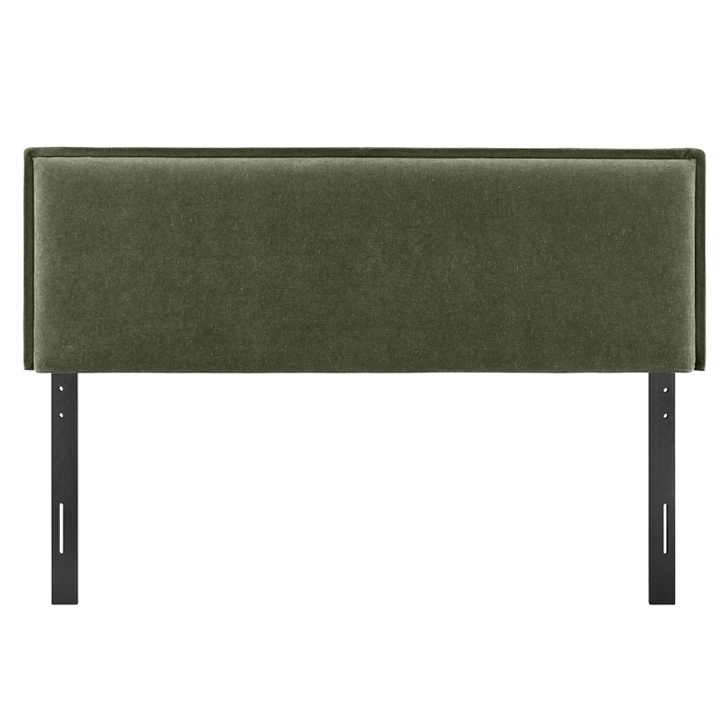 Camille Upholstered Linen Blend Full Size Headboard in Sage