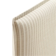 Camille Striped Linen Blend Full Size Headboard in Oatmeal Stripe